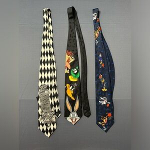 Vintage looney tunes necktie 3 pcs